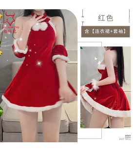 Plus Size Christmas Party Dress - Sassy Red Festive Lingerie