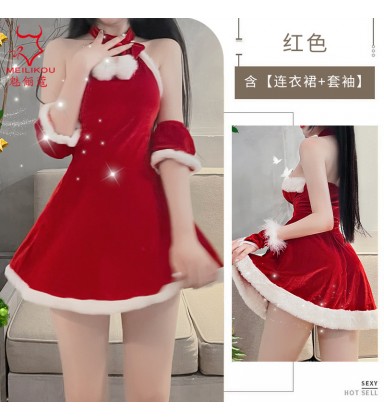 Plus Size Christmas Party Dress - Sassy Red Festive Lingerie